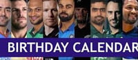 Which cricketer was born on 12 April?